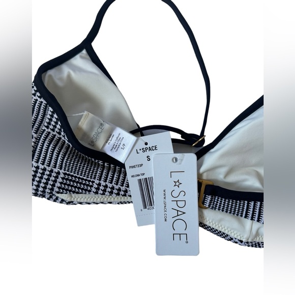 L*SPACE Swim Set Black/White Sizs S NWT - Picture 6 of 8